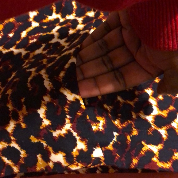 Navy Printed Skirt - Picture 2 of 4